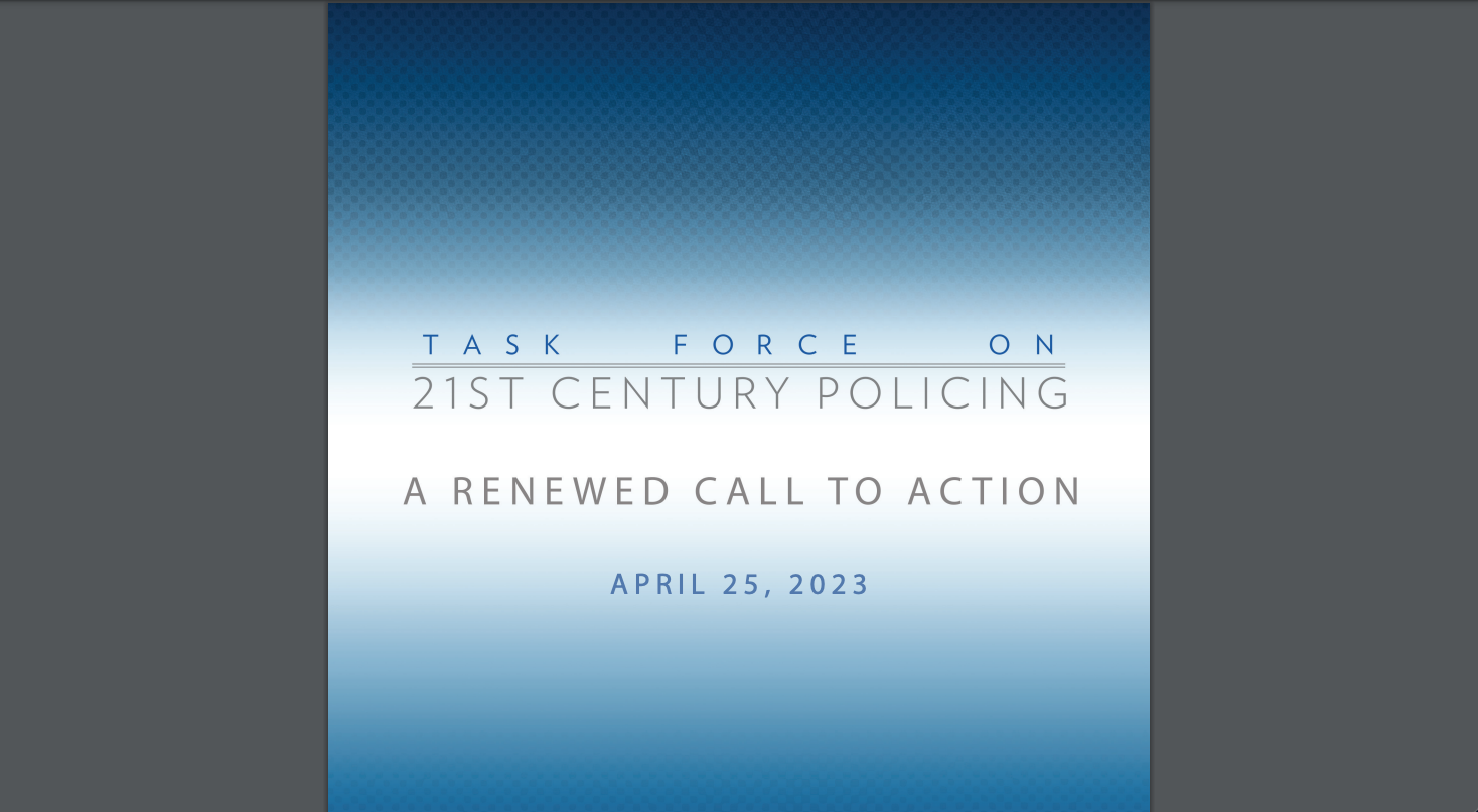 Task Force On 21st Century Policing A Renewed Call To Action Law Enforcement Knowledge Lab 6666